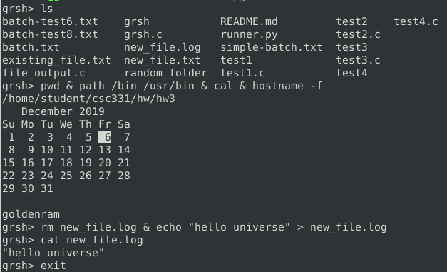Golden Ram SHell Project